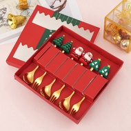 Christmas Gift Gift Set Holiday Santa Claus Christmas Tree Decoration Tableware Decoration Gift