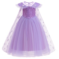 MQATZ Disney Fancy Queen Frozen Elsa Anna Costume Girls Princess Dress Toddler Halloween Cosplay Par