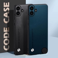 For Nothing CMF Phone 1 2024 Case Plain Leather Phone Case Nothing CMF Phone 1 CMF Phone 1 TPU Frame