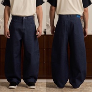 HOMEBOY กางเกงยีนส์ขายาว HB.OG.BARRELS.JEAN  ยีนส์ผ้าฝ้าย  ใส่ไปทำงานได้