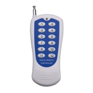 สวิตช์ควบคุม RF รีโมทไร้สาย DC 12V 24V 12 CH 12 CH ตัวรับสัญญาณระบบการควบคุมระยะไกลส่งสัญญาณ12CH 433