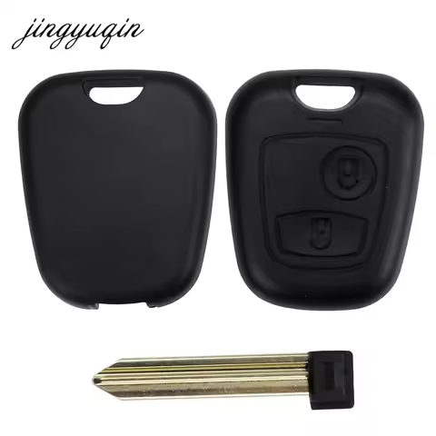 jingyuqin 2 Button Remote Key Flip Fob Car Key Case for Citroen C1 C2 C3 Saxo Xsara Picasso Berlingo
