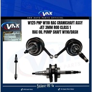 W125 PNP DASH110 / W110 RAC CRANKSHAFT ASSY F1 JET JET 3MM (ROD EX5) / JET 5MM (ROD CLASS)