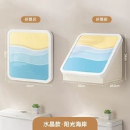 標準價浴室放衣服神器防水免打孔壁畫收納箱衛生間壁掛摺疊收納櫃