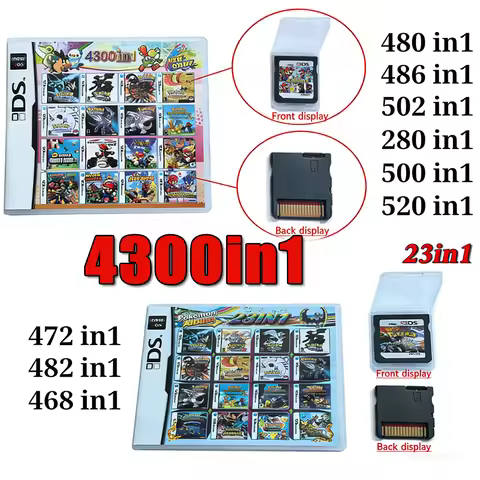 4300 in 1 Compilation DS 3DS 3DS NDSL Pokemon Game Cartridge Card Video Game Handheld Player (R4 car