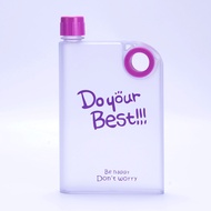 A a5 Flat Water Cup Water Bottle Finger Bad Flat Transparent Water Bottle Square Plastic Water Bottl
