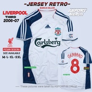 Liverpool Football JERSEY RETRO THIRD 3RD 2006 2007 SOCCER JERSEY RETRO LIVERPOOL BARKIL 06 07 IMPORT