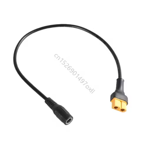 XT60 Female Connector to 5.5x2.1mm DC5521 Power Cable Cord for Solar Battery and FPV Equipment X3UF
