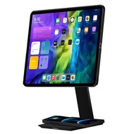 pitaka iPad Magnetic Stand Adjustable iPad Stand for Desk [MagEZ Stand] iPad Holder Stand with 15W S