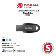 Sandisk Flashdisk Ultra Curve CZ550 512GB USB 3.2 5 Year Official Warranty