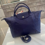 *SHIHNA名牌精品* Longchamp Le Pliage Cuir 紫色 小羊皮摺疊包