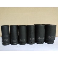 3/4" SYG Deep/ Long CR MO Impact Socket 6PT [21mm-36mm]-Clearing Stock