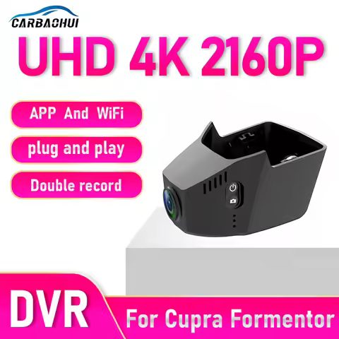 4K Dash Cam for Cupra Formentor (2021-2025) , Wifi Car DVR Recorder with Night Vision, Loop Recordin