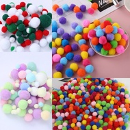 1cm 1.5cm 2.0cm 2.5cm 3.0cm 4.0cm 5.0cm Soft Mixed Round Shaped Pompom Pom Pom Fluffy Balls For Kids DIY Garment Crafts