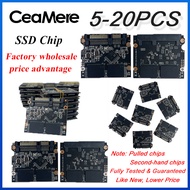 5-20ชิ้นชิป SSD มือสอง120กรัม128GB 240GB 256GB สำหรับโน็คบุคตั้งโต๊ะฮาร์ดไดรฟ์สถานะของแข็งภายในโรงงา