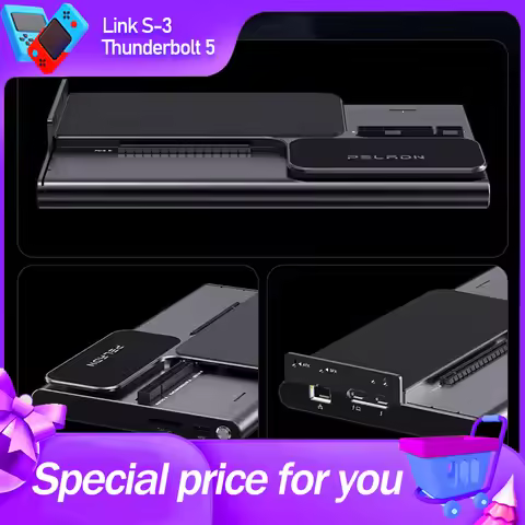 PELADN Link S-3 Dual Thunderbolt 5 GPU Graphics Card Docking Station OCulink PCIe x16 Slot 2.5G RJ45