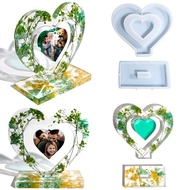 DIY Crystal Epoxy Resin Mold Love Photo Frame Silicone Mold