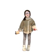 [Ready Stock] Children's Jacket Style Girls Suede Fur One-Piece Fur Fur Top