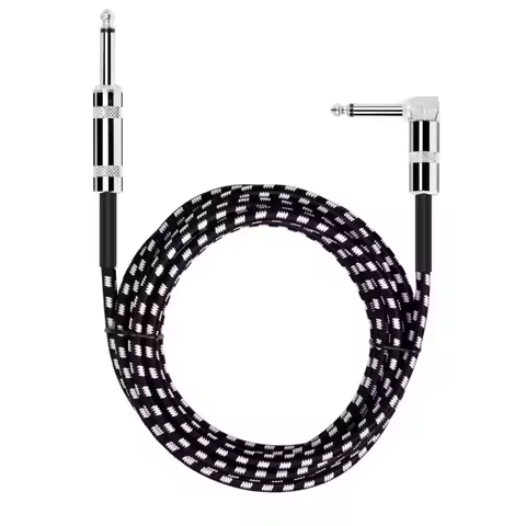 24AWG Noise-reduction Electric Guitar Audio Cable 6.35mm Jack 0.5 meter, 1meter 3 meter 6 meters Len