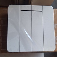 4 gang hager 2-way white light switch