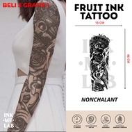 INKMELAB - NONCHALANT Fruit Ink Temporary Tattoo 46X15CM - Semi-Permanent Temporary Tattoo Lasts 3 W