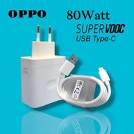 NEW CHARGER CASAN Op RENO 8 8T 9 10PRO 5G 80WATT SUPERVOOC USB TYPE-COriginal