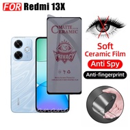 Redmi 13x Tempered Glass for Redmi 13 A5 13C 14C Anti Spy Privacy Soft Screen Protector Film