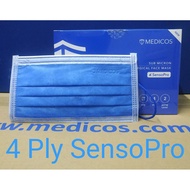 Medicos SensoPro/Floral, Hypoallergenic Fluid Resistant 4 Ply Surgical Mask, ASTM 2 or 3 Sub Micron 0.1, SENSITIVE SKIN.