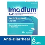 Imodium A-D Diarrhea Relief Caplets, Loperamide Hydrochloride, 6 ct.
