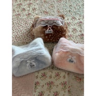 Sweet Bambi (Deer Fur Cosmetic Bag With Lace) Makeup Bag Cosmetic Bag Makeup Pouch
