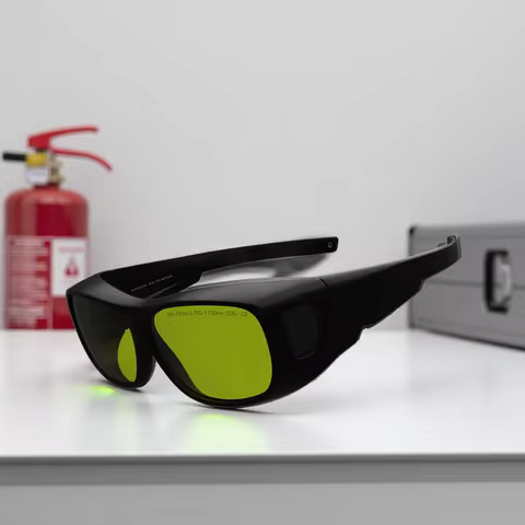 glasses Nd: YAG 1064nm OD5 infrared laser protective green lens 808nm freezing point hair removal wo