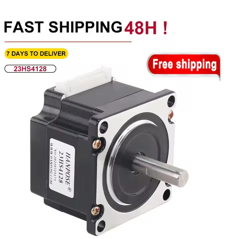 Nema23 stepper motor 41mm 2.8A 55N.CM 4-wire 23HS4128 6.35MM 8MM For CNC 3D Printer Monitor Equipmen