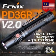 FENIX PD36R V2.0 - 1700 LUMEN Rechargeable Flashlight - ORIGINAL - Ready Stock in MALAYSIA from KEDA