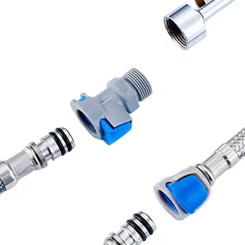 Quick-Fit M10-M15*1 Faucet Adapter for Kitchen Water Hose Pipe, Available in 1/3/5 Packs
