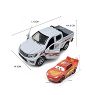 Pull-Back Toy Vehicles: 4x4 Hilux Truck & Sound-FX Lightning McQueen Scale 1:32/1:55