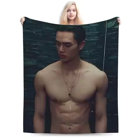 Soft Blanket Travel Office Song Kang Korean Pop Throw Blanket Flannel Bedspread For Home Decor Comfo