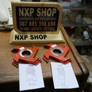 pisau kayu r6 &amp; kr6 set (2pcs) kusen daun gagang pintu sesuai foto