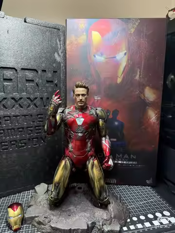 Marvel Anime Iron Man Mk50 Mk85 Thanos 2.0 Action Figures 1/6 Scale Avengers Endgame Team Suit Avera