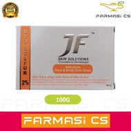 JF Bio Sulfur 2% Skin Solutions Anti-Acne Fac e & Body Care Soap 100g EXP:07/2028