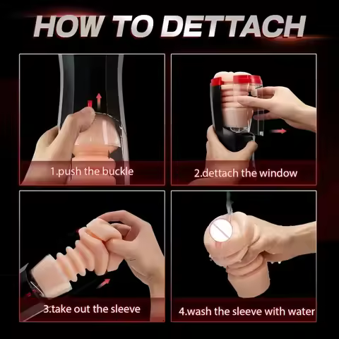 Automatic Rotating Telescopic Masturbation Cup Realistic Vaginal Anus Airplane Cup TEP Silicone Vagi