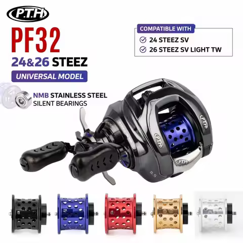 PTH PF32-2426 Modified Spool For Daiwa 24 STEEZ SV / 26 STEEZ SV Light TW 7075 Aluminum Titanium Sha