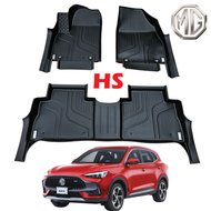 MG HS: Thảm lót sàn MAXXCAR nhựa TPE NGUYÊN SINH đúc 5D cho xe MG HS 2024 2025+ Rối xám logo