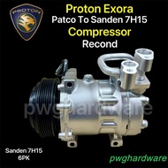 Recond Proton Exora Old Model Patco Modify To Sanden 7H15 Air Cond Compressor / Kompresso Proton Exora /Exora Compressor