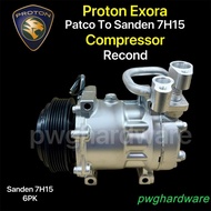 Recond Proton Exora Old Model Patco Modify To Sanden 7H15 Air Cond Compressor / Kompresso Proton Exo