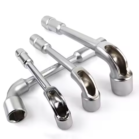 L type socket wrench l spanner 6 point l handle l shape Car Repair Tool Perforated Wrench Hexagonal