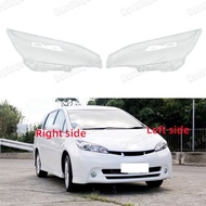 a pair Car Headlight Shell Lamp Shade Transparent Lens Cover Headlight Cover for Toyota Wish 2009-2015