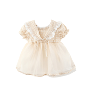Cissan Dress for Babies and Toddlers Casual Dress  for Girls Puffed Shoulder Dress