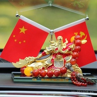 Red Flag Creative Guan Gong Car Interior War God Alloy National Flag Safe Entry and Exit Ornament Ca