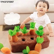 TPKSFSF98KF Plush Carrot Toys Funny Parent-child Interaction Toys Snuffle Mat Pulling Radish Child E