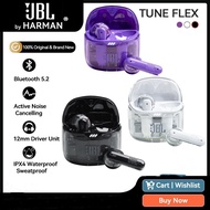 JBL TUNE FLEX True Wireless Bluetooth Headphones ANC Anti-sweat Earbuds Single Translucent In-ear Earphones